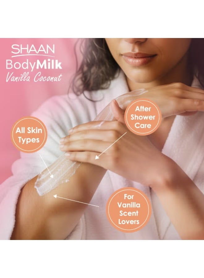 Shaan Body Milk Vanilla Coconut 300 ml - Image 2